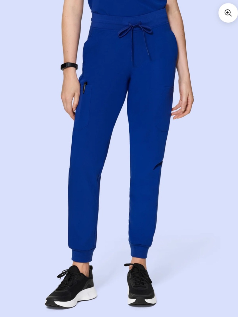 Mandala Royal Blue Women's Drawstring Jogger Scrub Pants